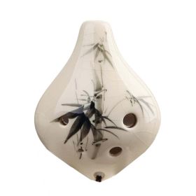 Alto C Ocarina Musical Instrument Ocarina 6 Hole Ocarina for Beginner, Bamboo