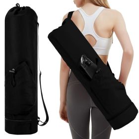 Drawstring drawstring main compartment, compatible with most sizes of yoga mats