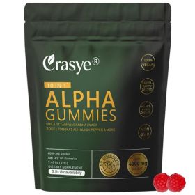 Xylitol Energy Gummies 4000mg High Concentration Mixed With Indian Ginseng, Malaysian Ginseng And Maca Root, Zero Sugar, Non-GMO, Improve Energy, (Option: 60 capsules)