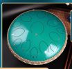 14-inch 15-tone Kongling Drum Guofeng Lotus Drum Steel Tongue Drum Percussion Instrument