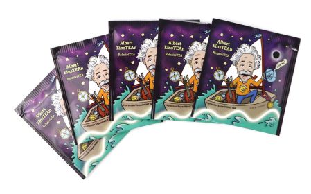 Albert EinsTEAN - RelativiTEA (Albert Einstein): Organic Moroccan ExperiMINT Green Tea (Caffeinated) (size: 20pk (Eco Choice - No Cube))